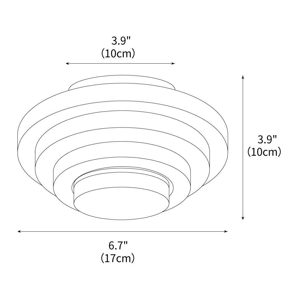 Aperture Travertin Plafondlamp HL3448
