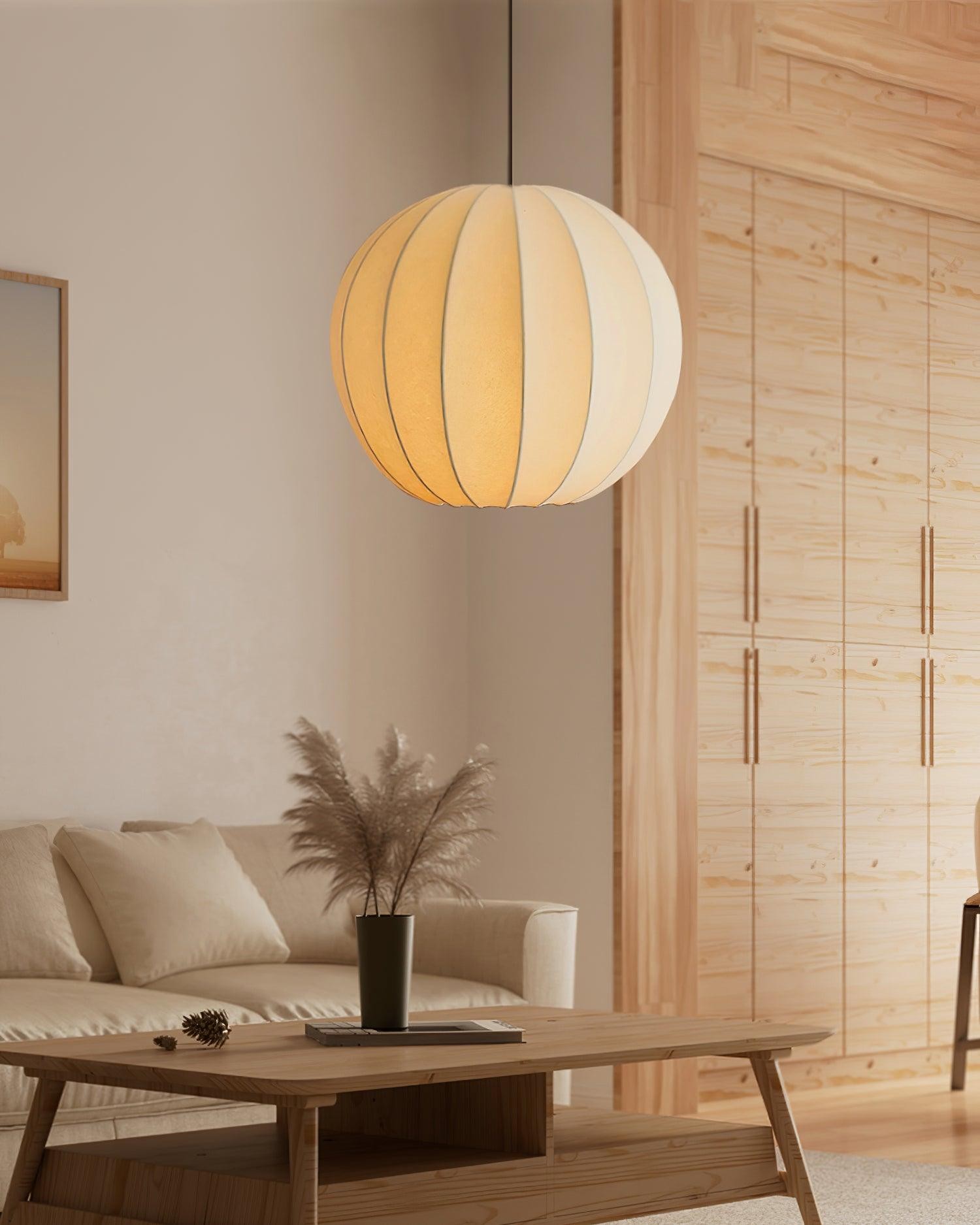 Creatieve Japanse minimalistische zijden hanglamp voor restaurant HL564