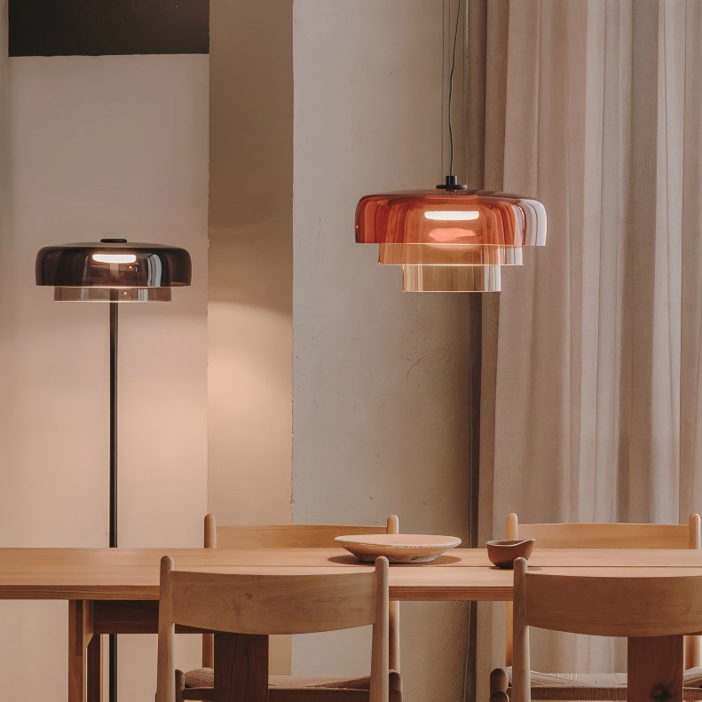 Moderne glazen komvormige hanglamp HL05