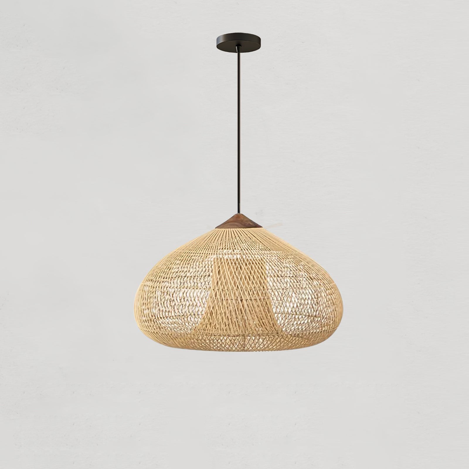 Harp gevlochten rotan hanglamp HL1402