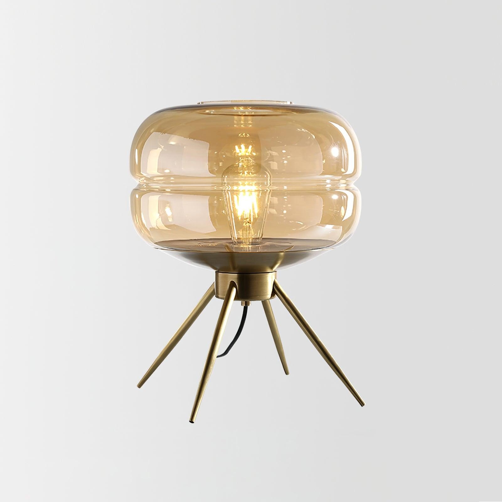 Luxe persoonlijkheid gekleurde glazen afdekking hoge tafellamp HL700