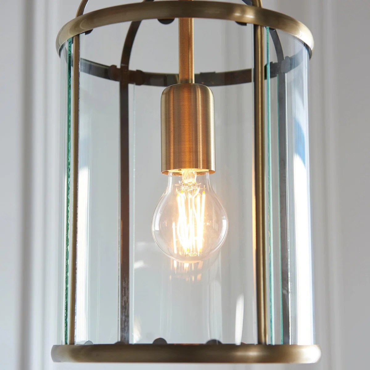 Luxvana klokvormige glazen hanglamp - Industriële metalen lantaarnvormige armatuur voor de keuken HL2060