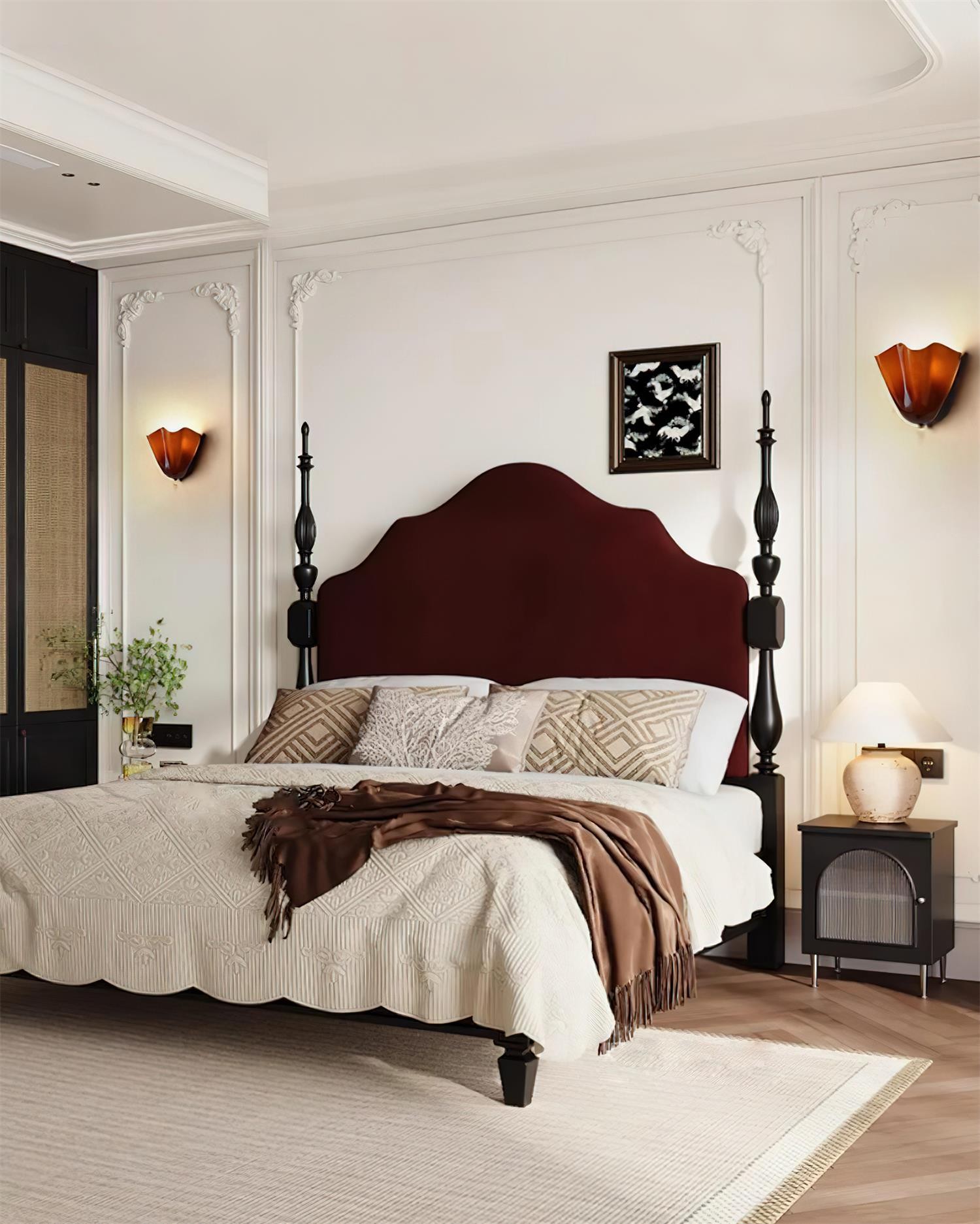 Bellina moderne wandlamp - Artisanaal glas Vera lamp voor interieurdecoratie HL1643