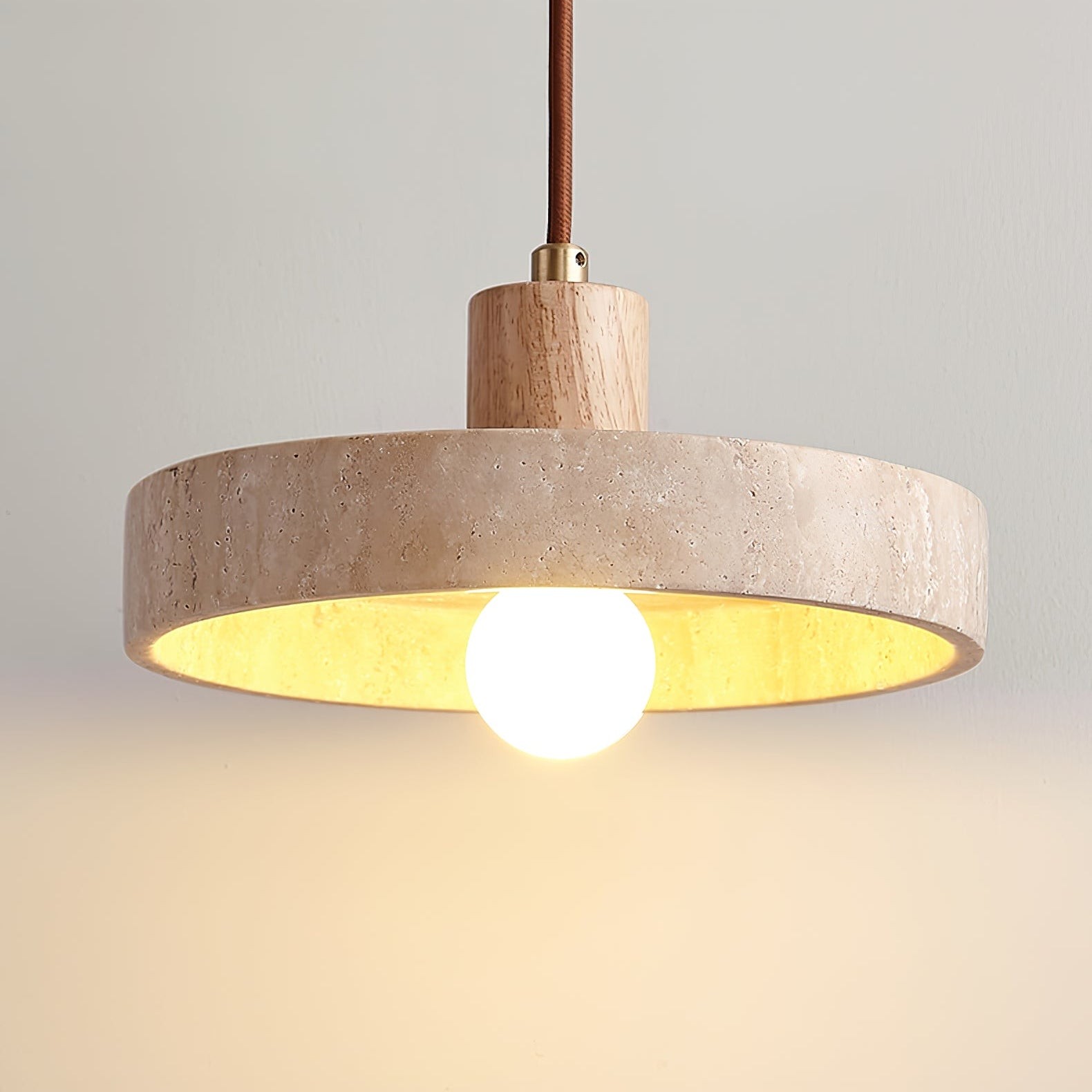 Nordic Travertine schijfvormige hanglamp HL1113
