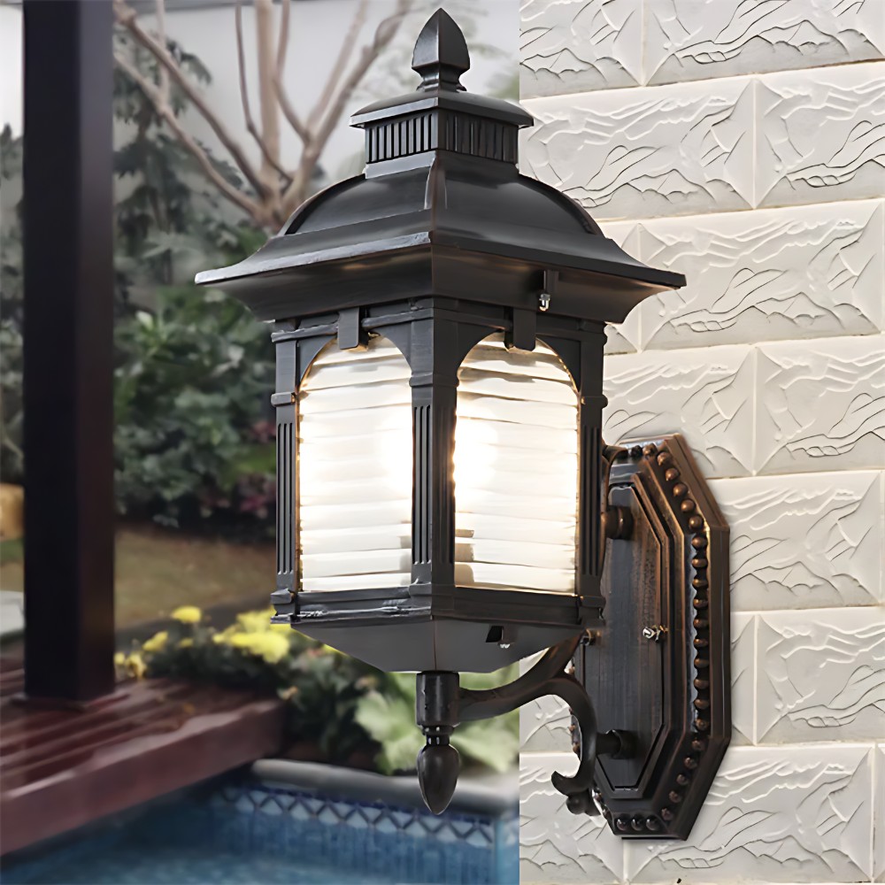 Klassieke vintage IP65 waterdichte buitenwandlamp HL3364
