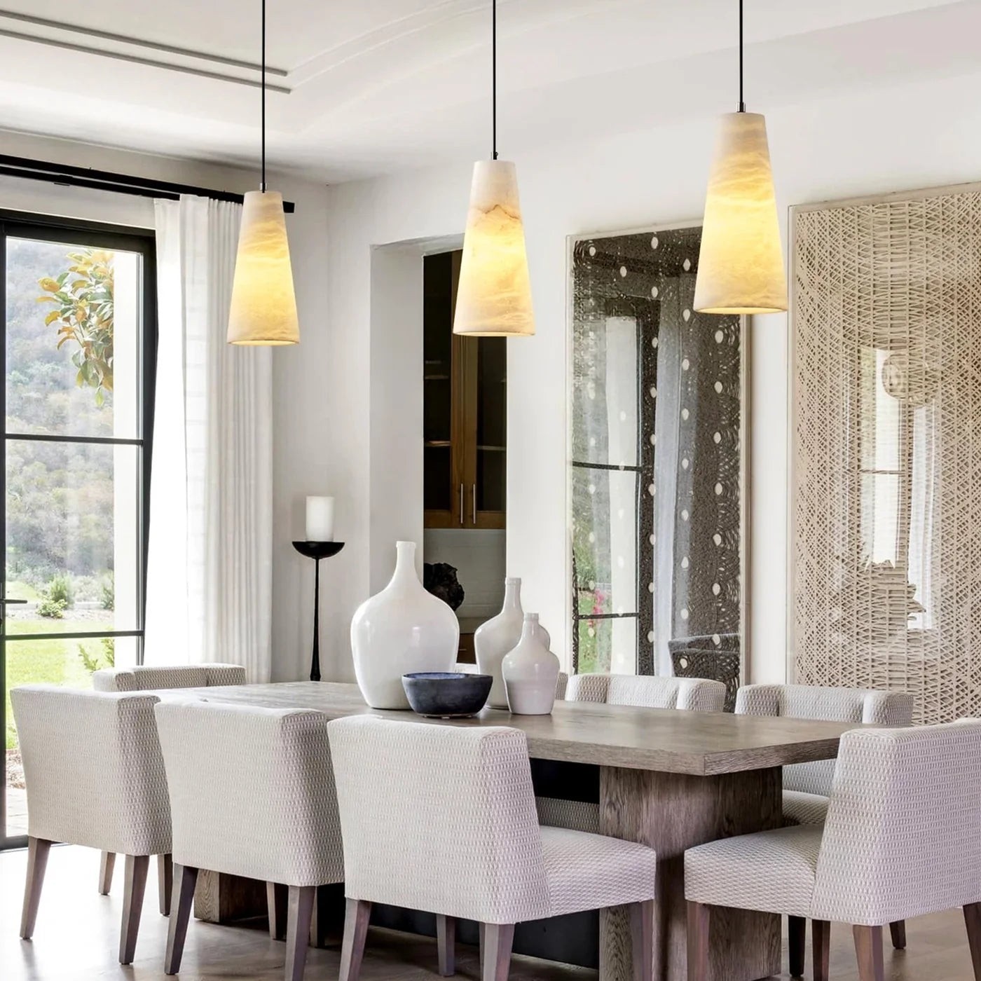 Aurora Pillar Alabaster hanglamp HL3500