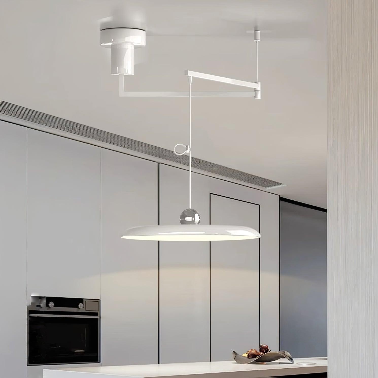 Eenvoudige moderne verstelbare hanglamp met zwenkarm HL885