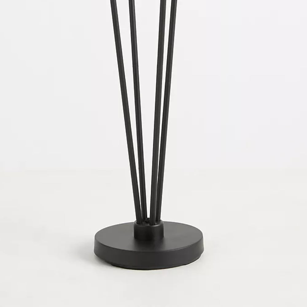 Duova vloerlamp met 4 lichtpunten - Vloerlamp met stoffen kap voor leeshoekjes of woonruimtes HL1898
