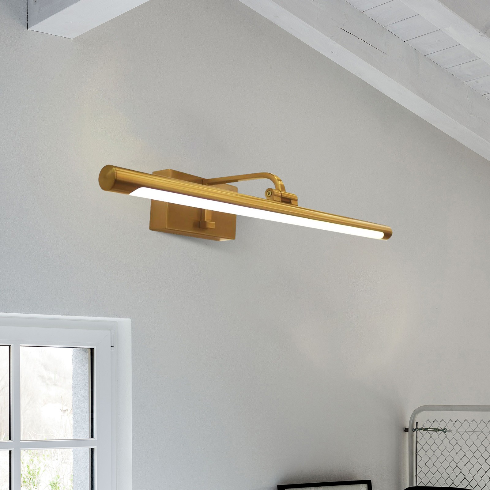 Spiegel Front LED Messing Wandlamp HL452