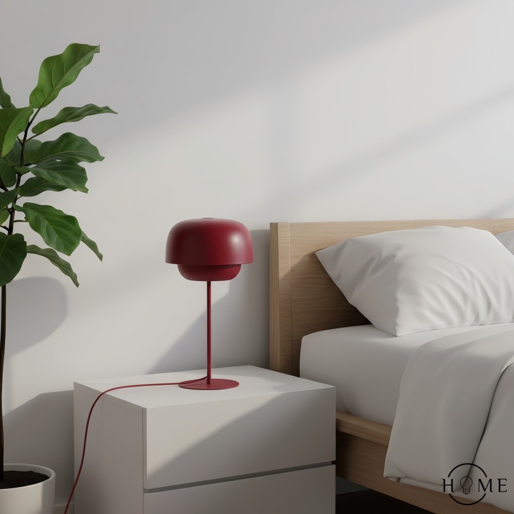Clinco Tafellamp met Ronde Kap - Moderne Metalen Sfeerlamp voor Bureau en Nachtkastje HL1776