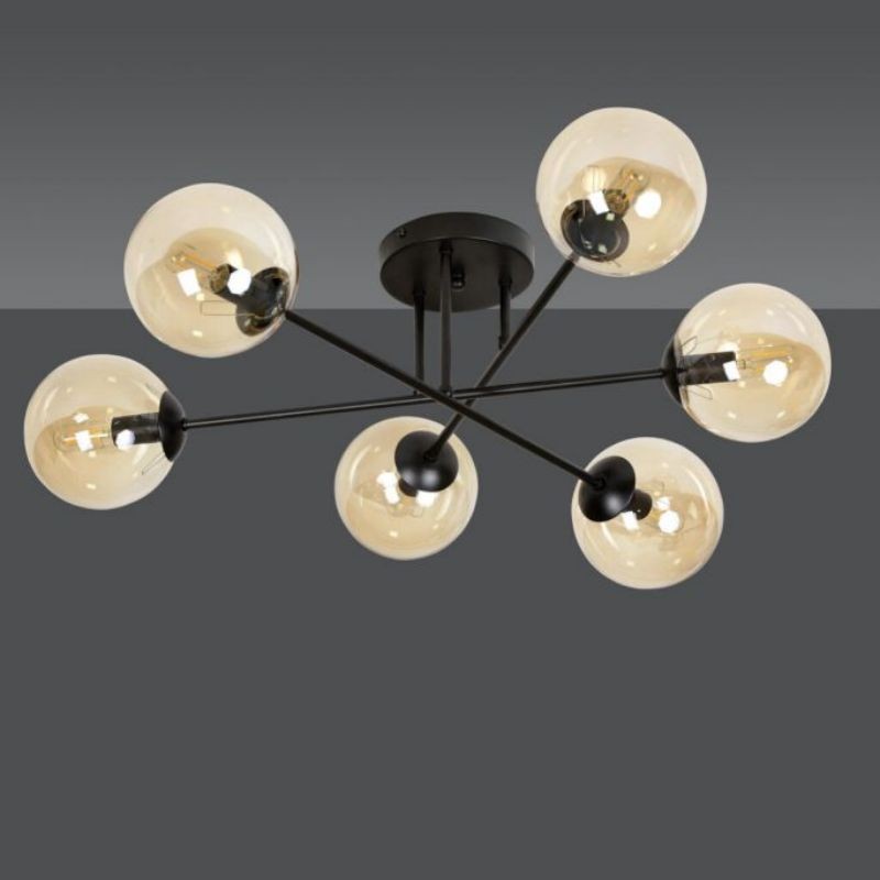 Brendi 6B Glazen Bol Plafondlamp