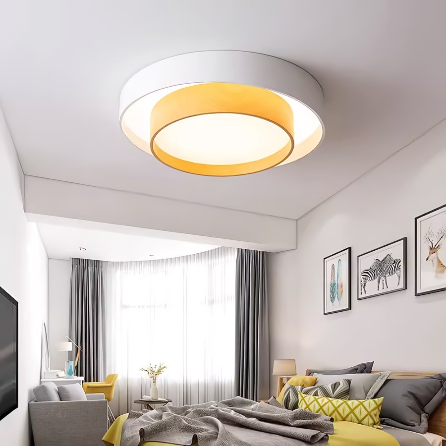 Dubbele Ronde Schijf Melody Plafondlamp HL265