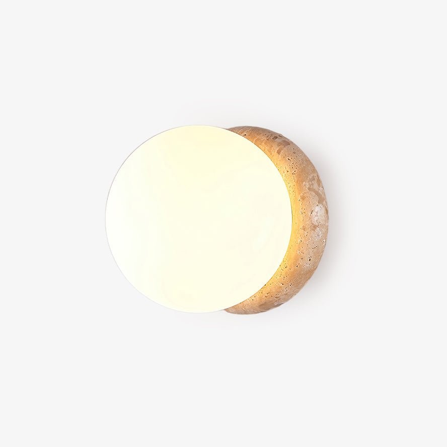 Japanse stijl Wabi-Sabi Travertijn bolvormige wandlamp HL418
