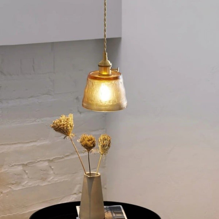 Nordic Cup Messing Glazen Hanglamp HL262