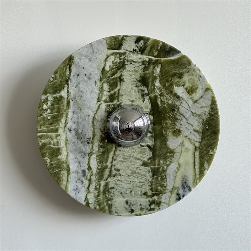 Groene Calacatta marmeren wandlamp HL3185