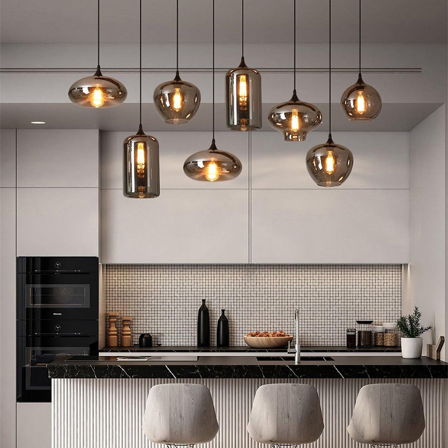 Flesvormige hanglamp HL2916