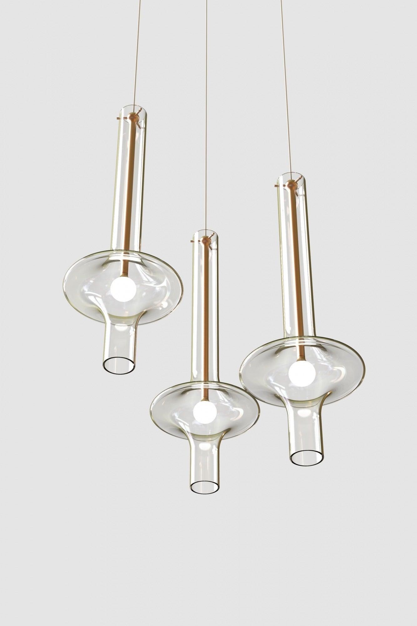 Moderne creatieve glazen buis hanglamp HL827