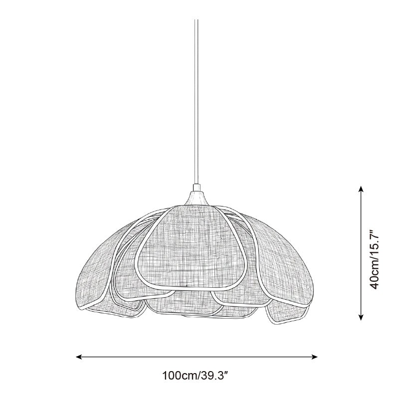 Hanglamp met lattenstructuur HL2844