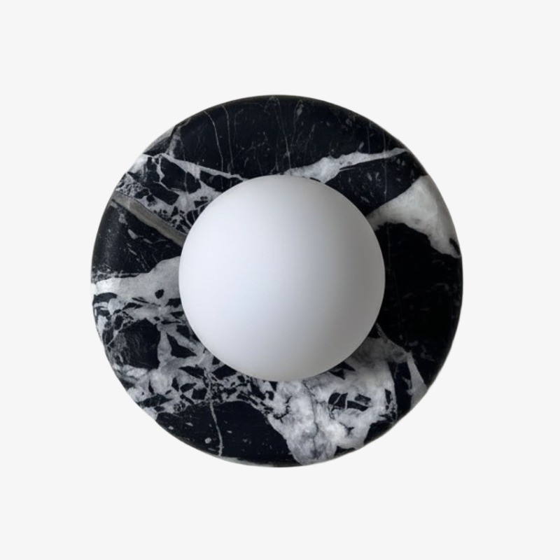 Oria moderne vierkante of ronde jade wandlamp met albasten kap voor slaapkamer of badkamer (HL2552)