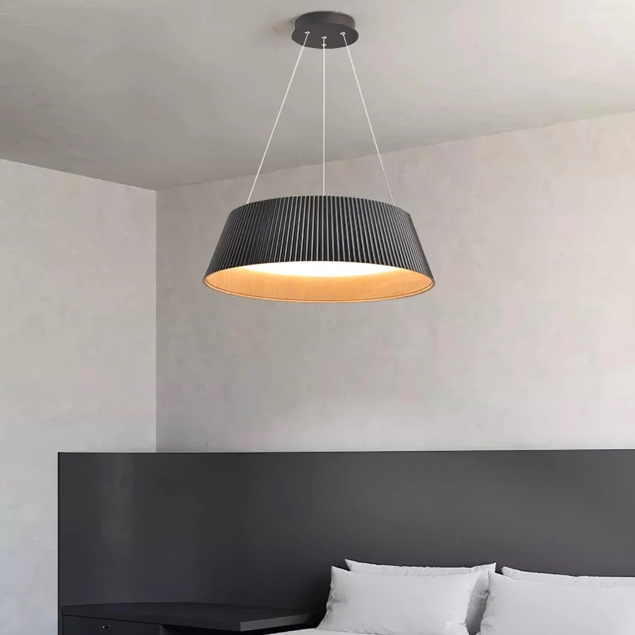 Moderne Geribbelde Ronde Hanglamp HL264