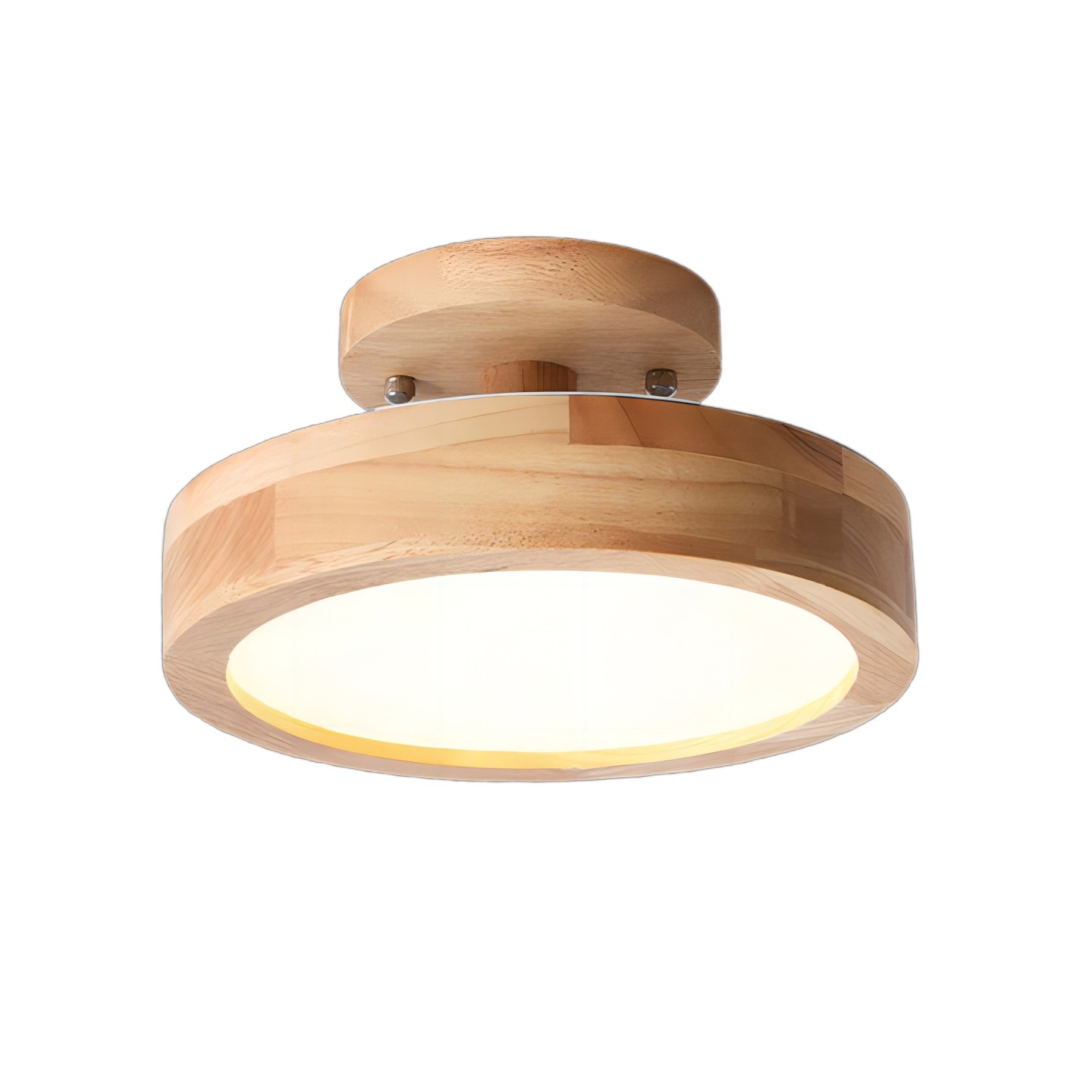 Scandinavische Macaroon Houten Ronde Plafondlamp HL152