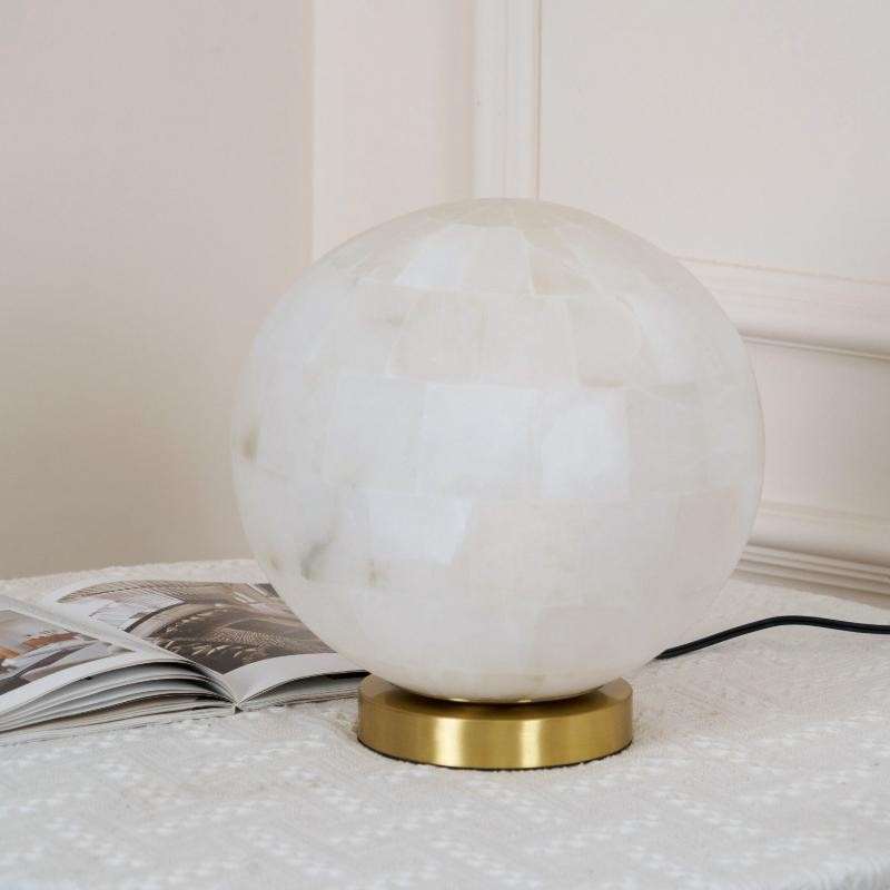 Tafellamp met alabasterbol HL2986