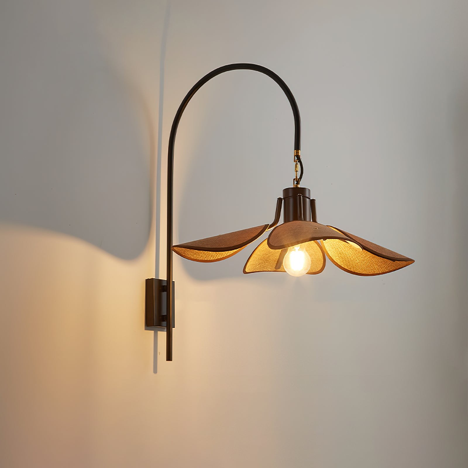 Retro Wabi-Sabi Stijl Petal Bloom Wandlamp HL622