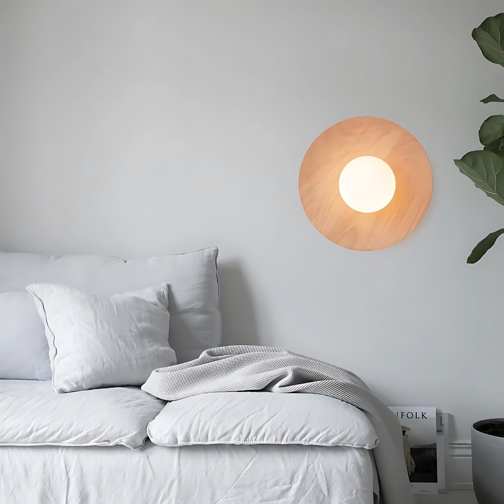 De Serenity houten wandlamp HL3334