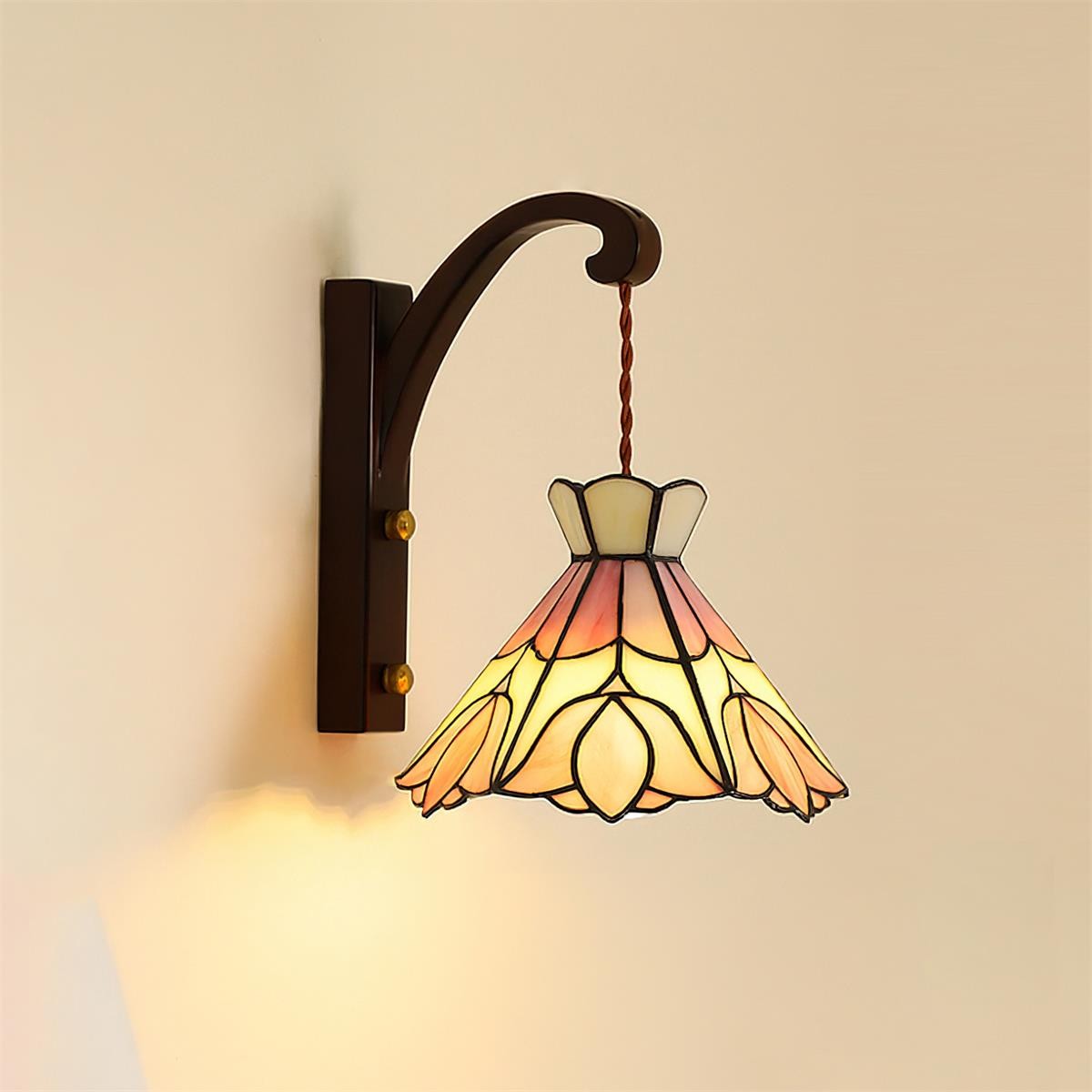 Serena Tiffany wandlamp met stekker HL2613