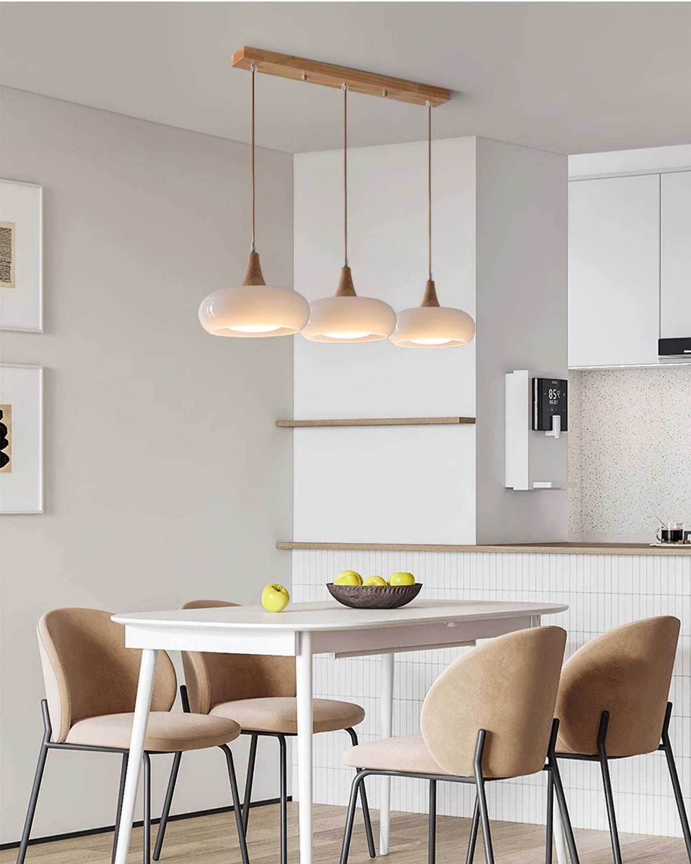 Bauhaus Design Oranje Schijf Hanglamp HL1055