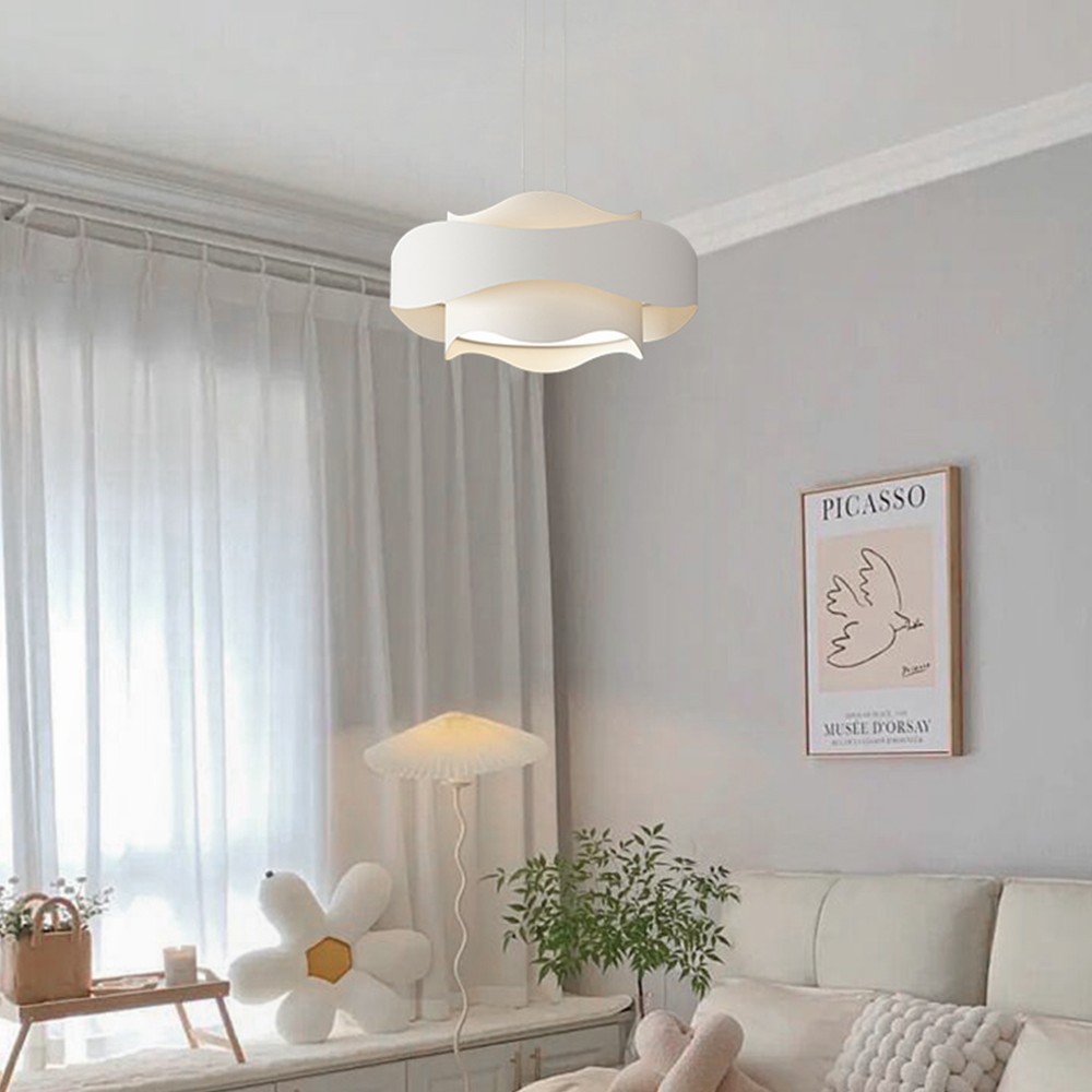Crèmekleurige moderne minimalistische slaapkamer hanglamp HL474
