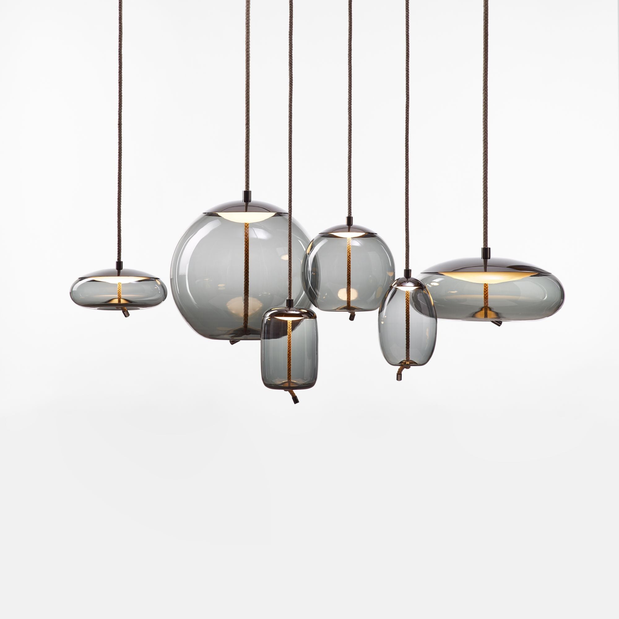 Moderne geblazen glazen hanglampen HL1198