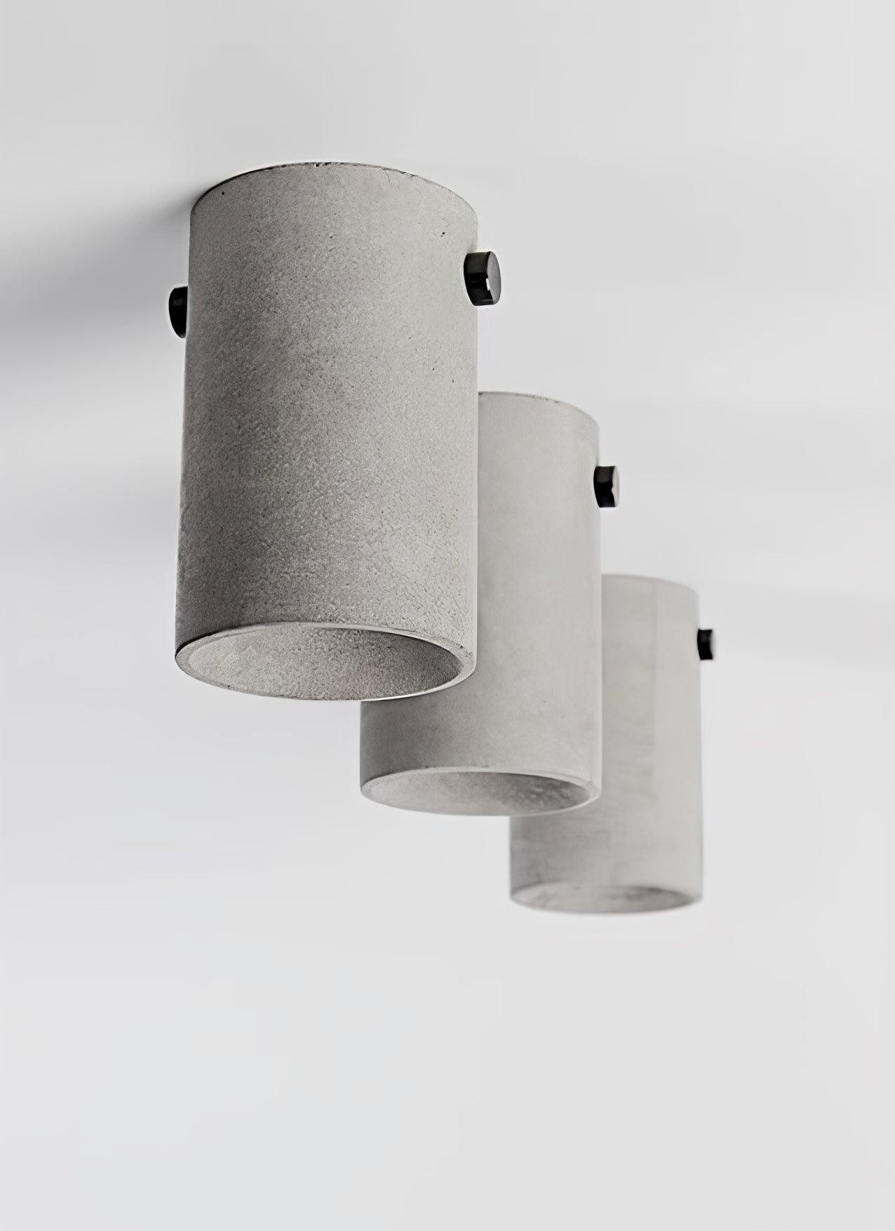 Minimalistische betonnen plafondlamp HL483