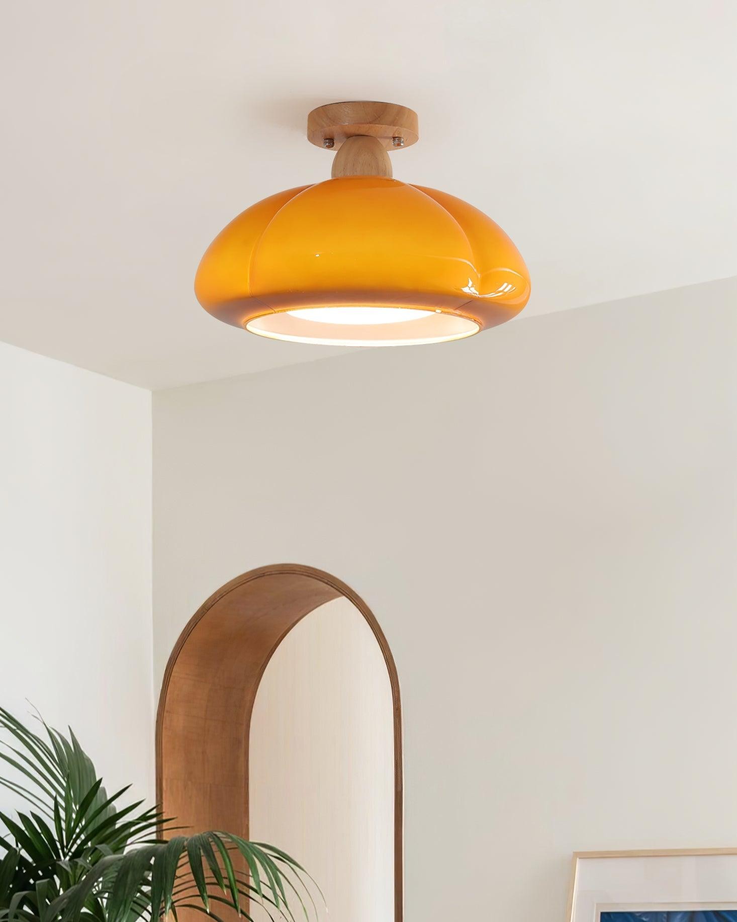 Pompoen Glazen Plafondlamp Voor Keuken HL493