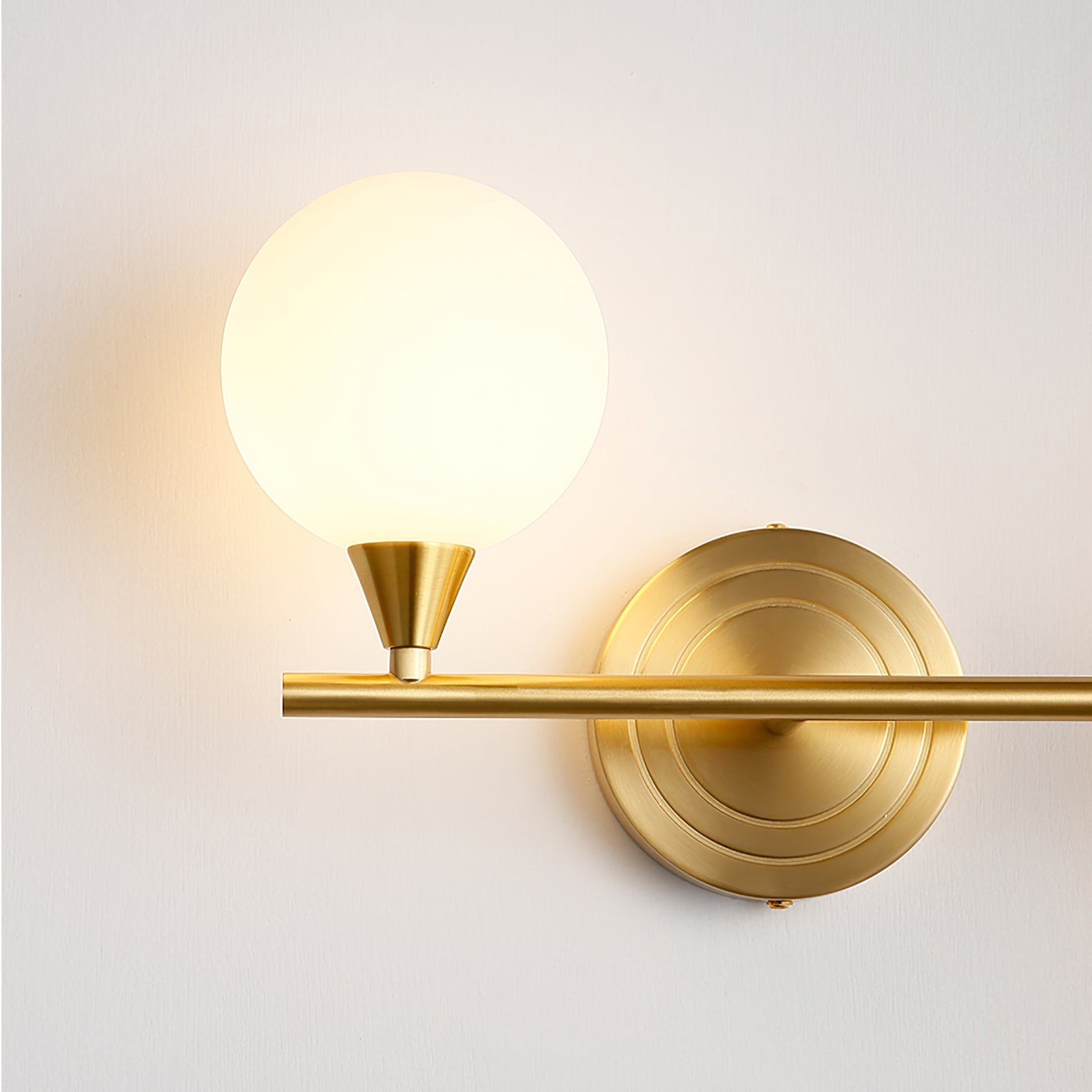 Holten messing wandlamp met arm HL2962