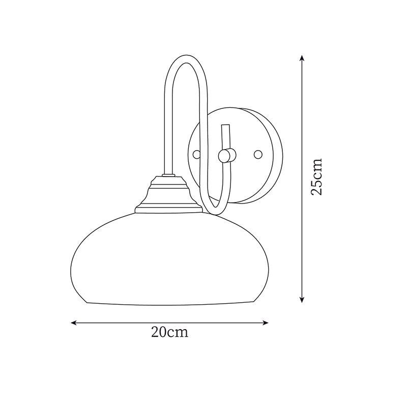 Moderne glazen geometrie wandlamp voor woonkamer HL663
