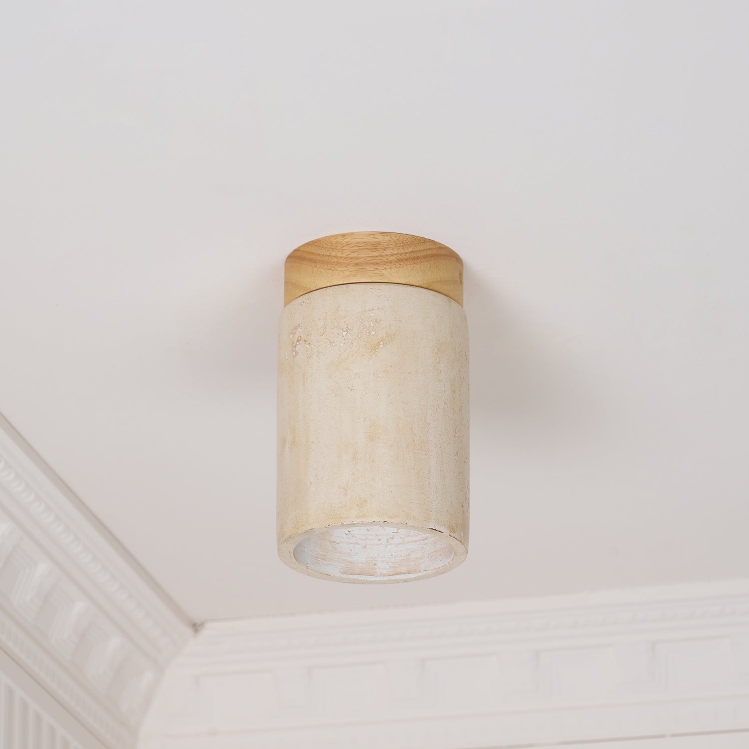 Marmeren Travertijn Kolom Plafondlamp HL901