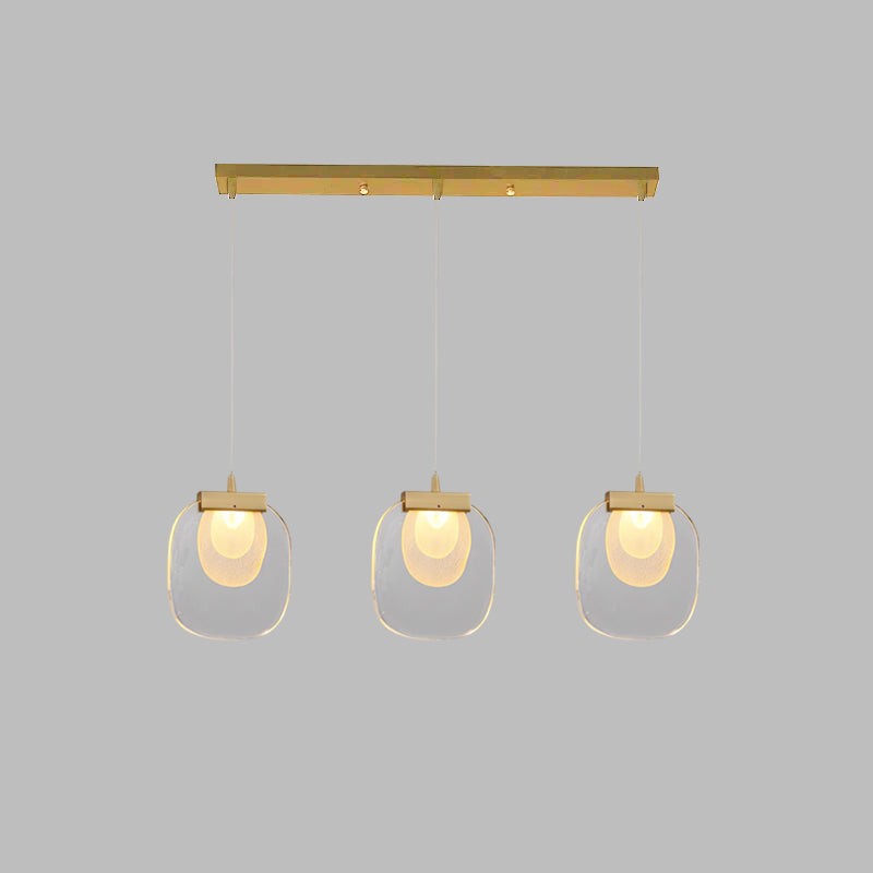 Glazen rimpel hanglamp HL532