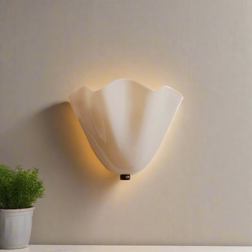 Skirt-serie Retro gekleurde glazen rok schelp wandlamp HL1281
