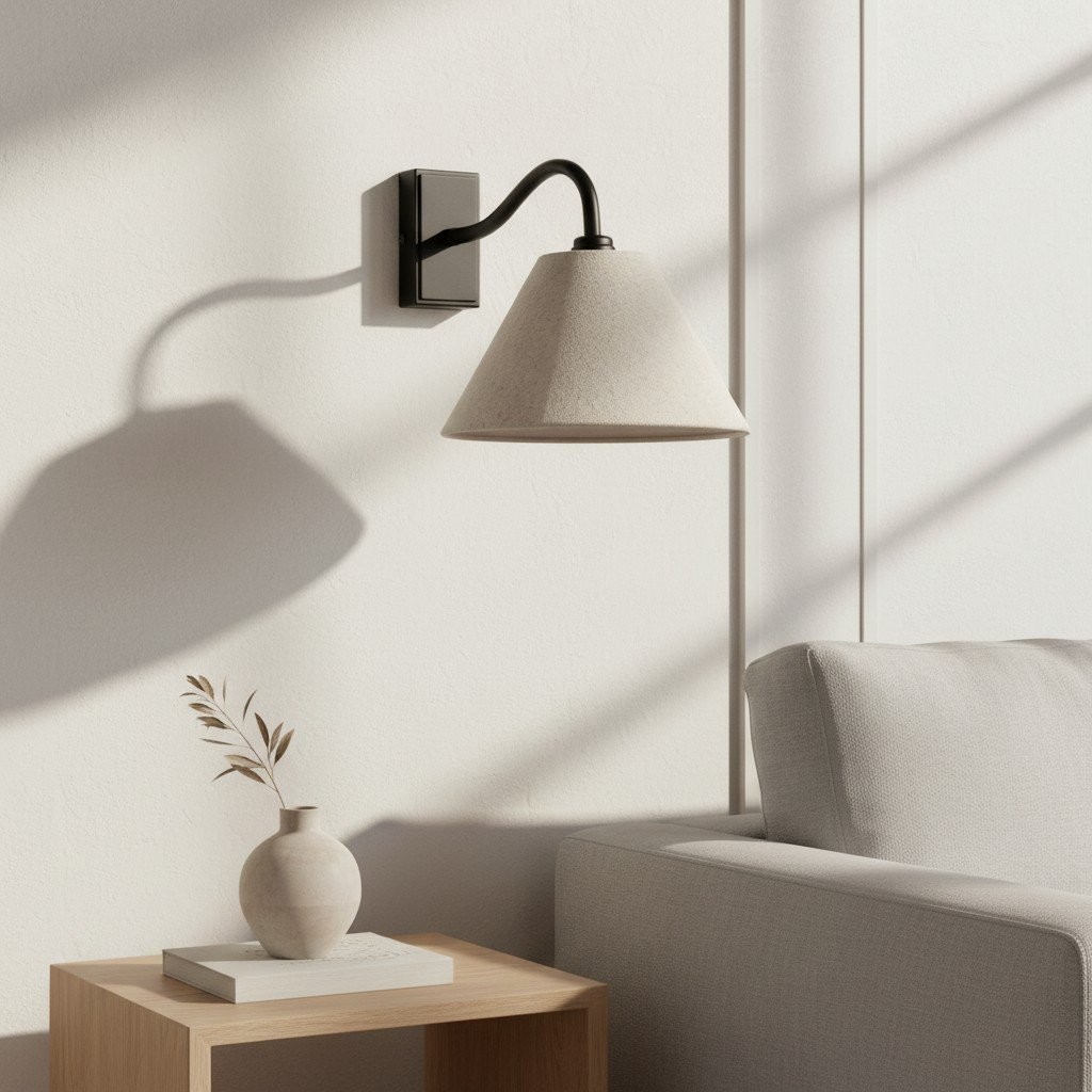 Lumweve wandlamp - geplooide kap, verfijnde wandlamp voor gang en studeerkamer HL2111