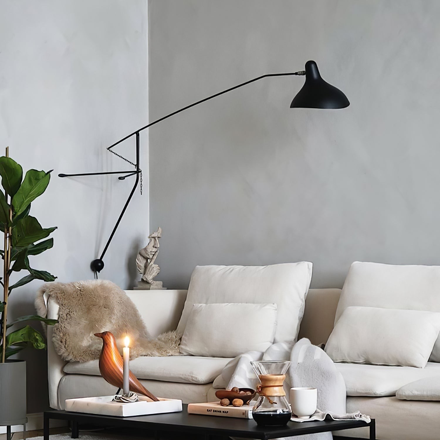 Moderne eendenbek-design Mantis Arm Wandlamp HL1112