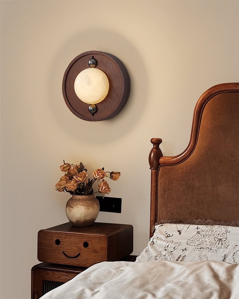 Bezel alabaster wandlamp HL2946
