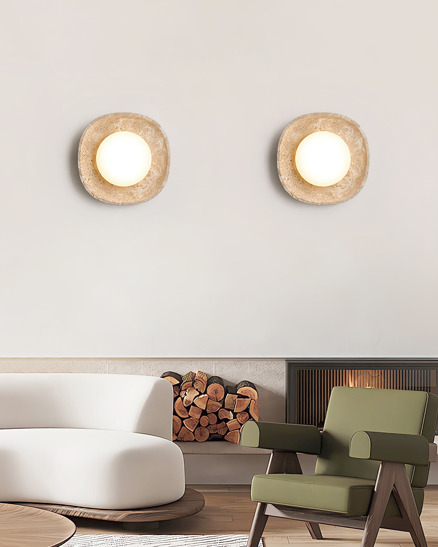 Japanse stijl Wabi-Sabi stenen wandlamp HL442
