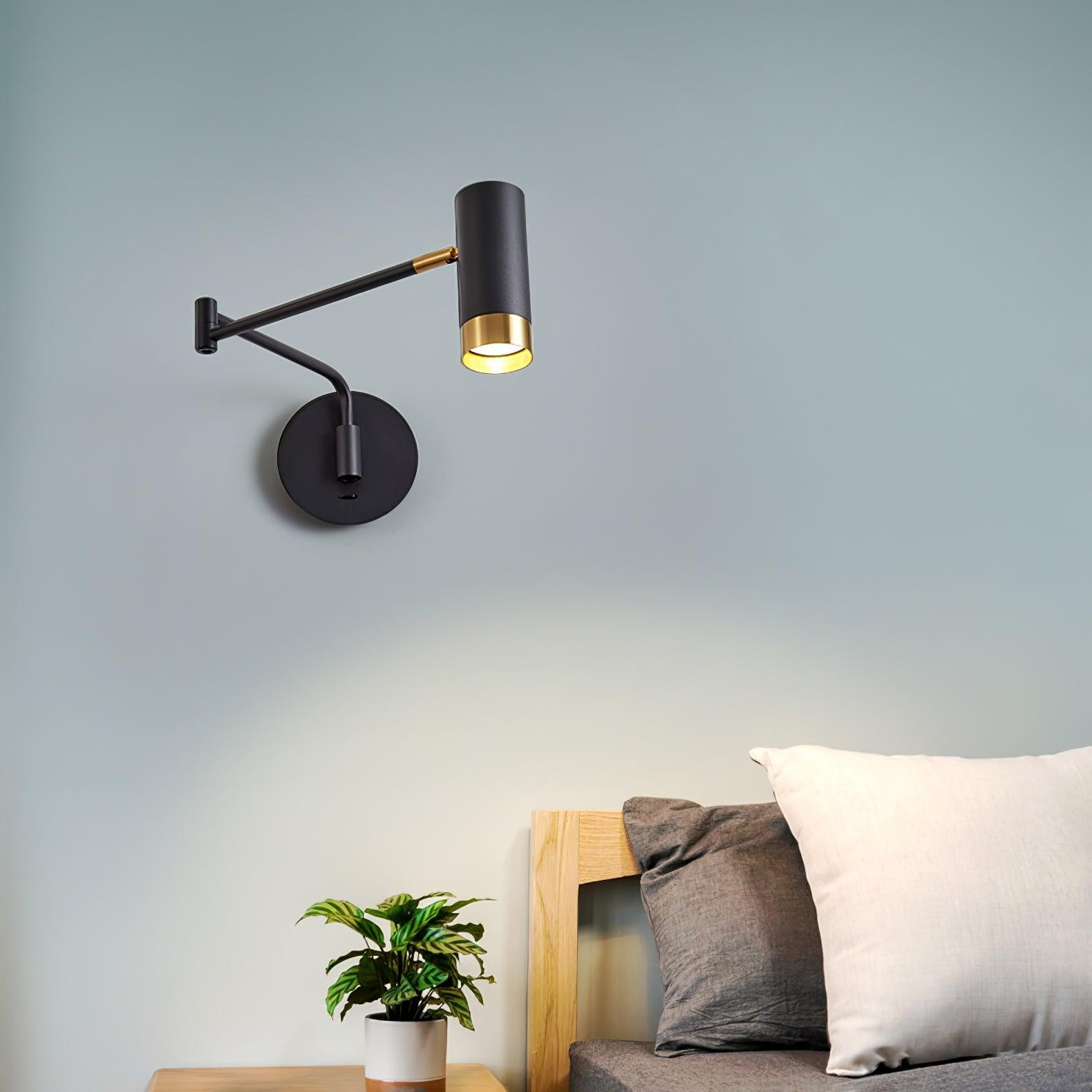 Moderne industriële telescopische, draaibare, verstelbare zwenkarm wandlamp HL780
