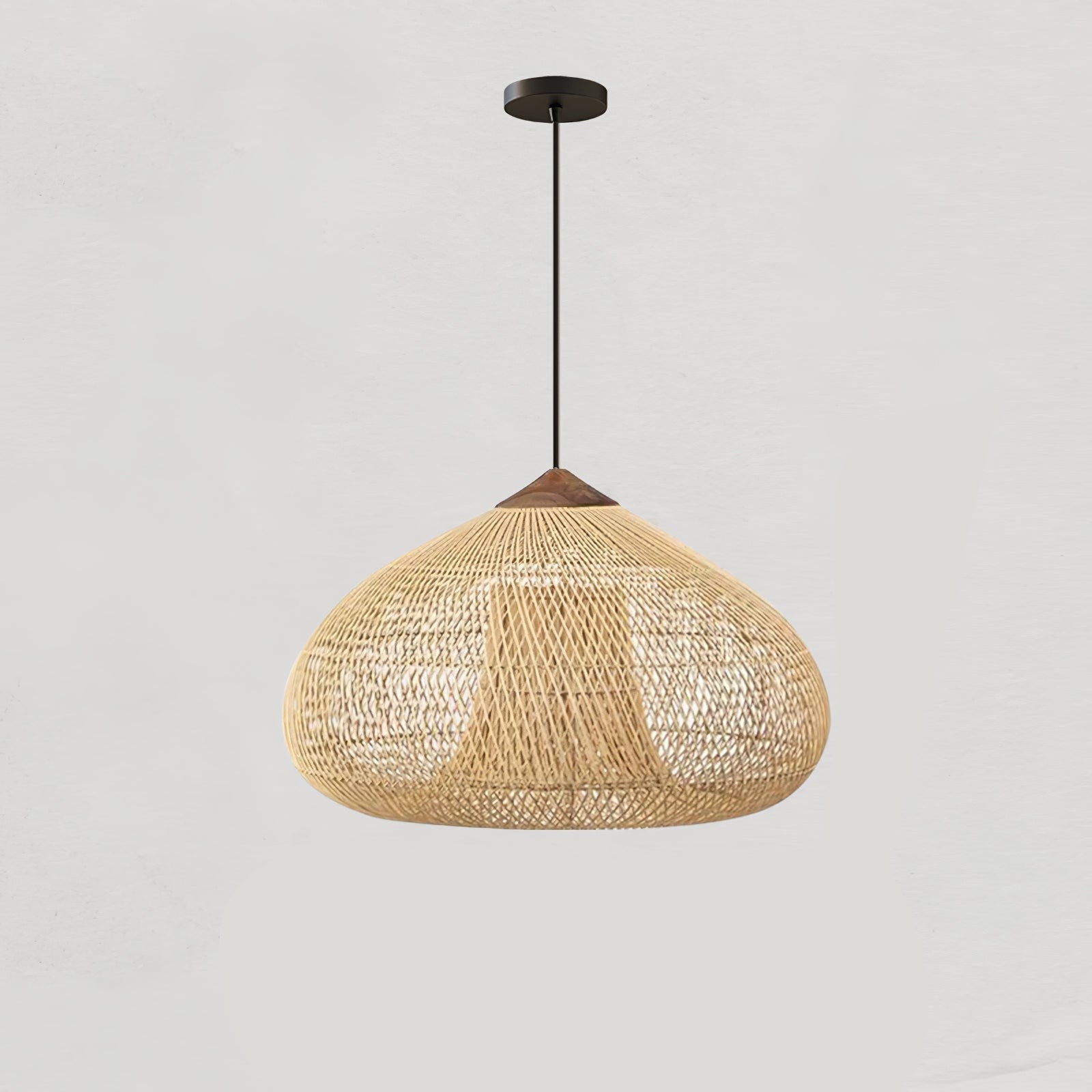 Harp gevlochten rotan hanglamp HL1402