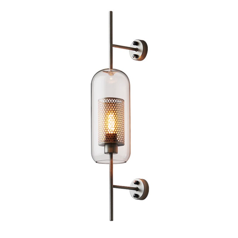 Vintage Glazen Wandlamp Woonkamer Industrieel HL50