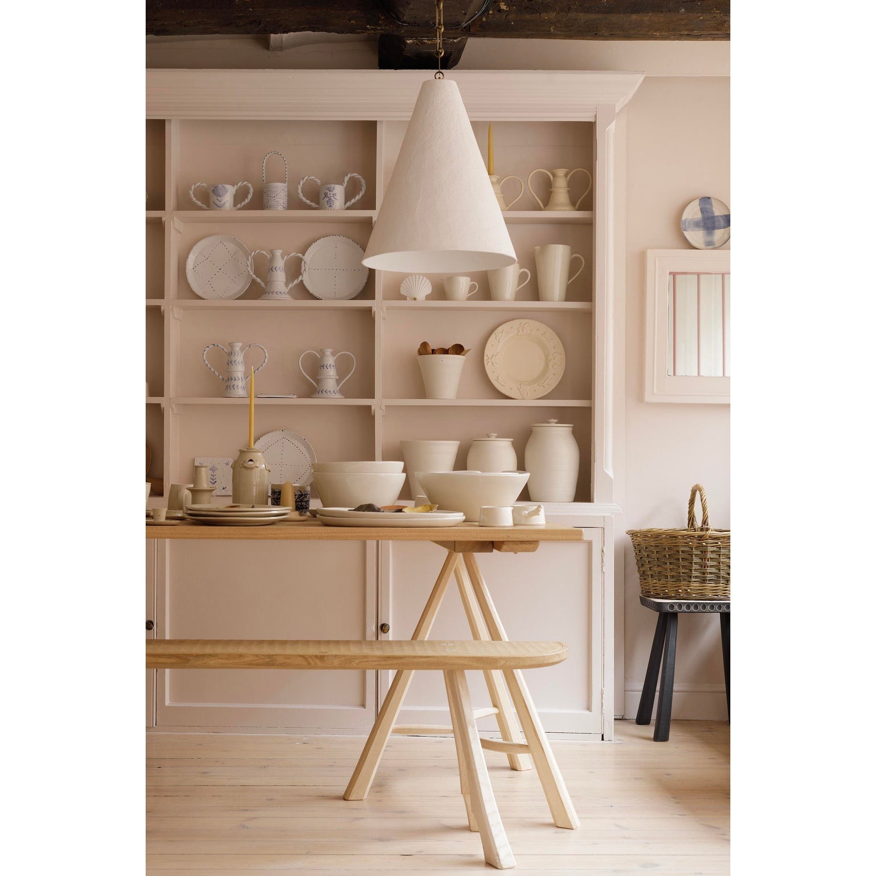 Hanglamp HL3194 van wit gips