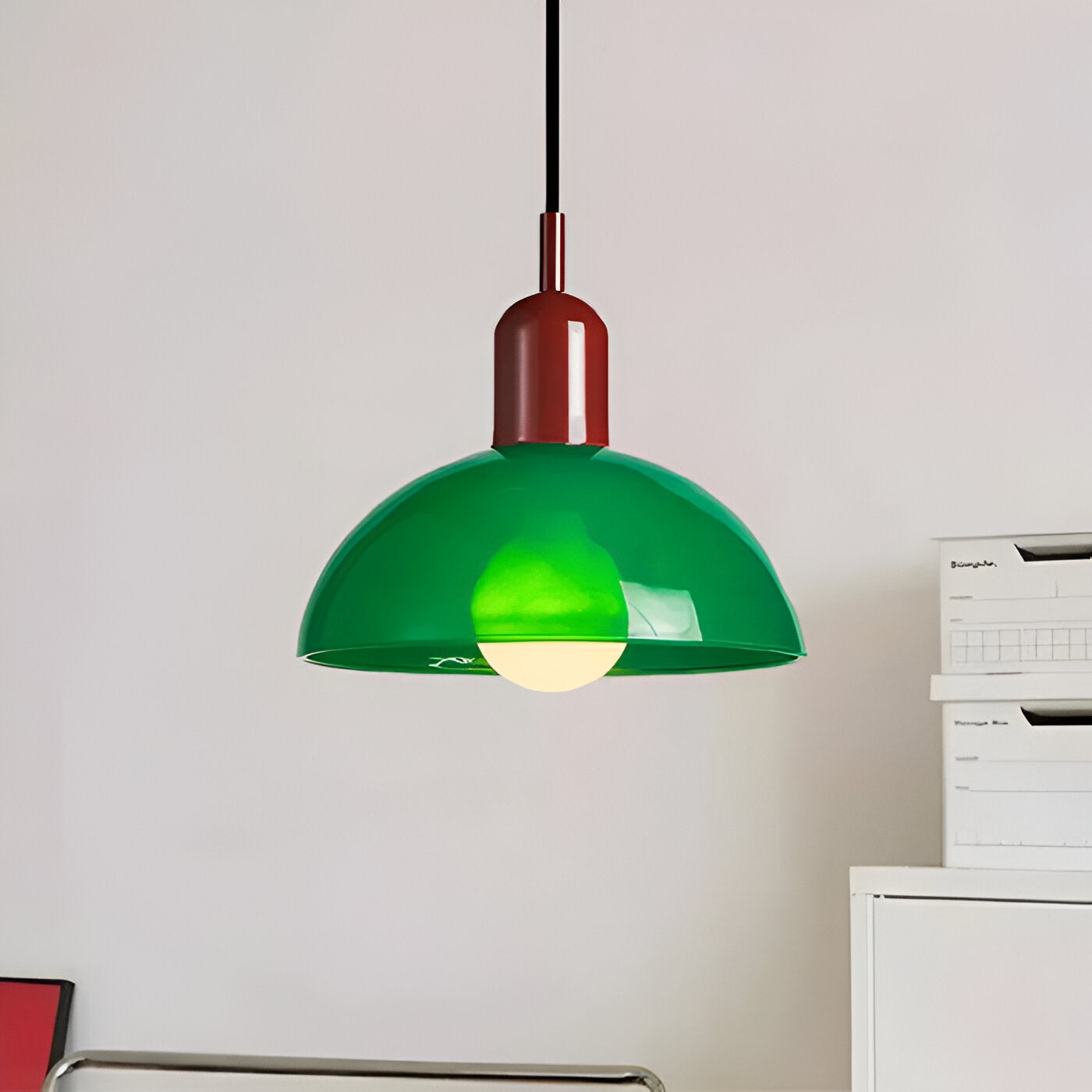 Aurora Nordic kleurrijke komvormige hanglamp HL3369