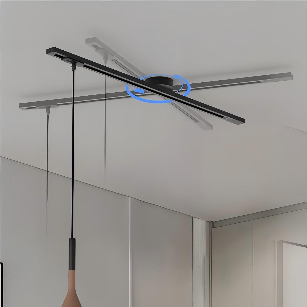 Zwenkarm enkel ophangsysteem voor een hanglamp HL202