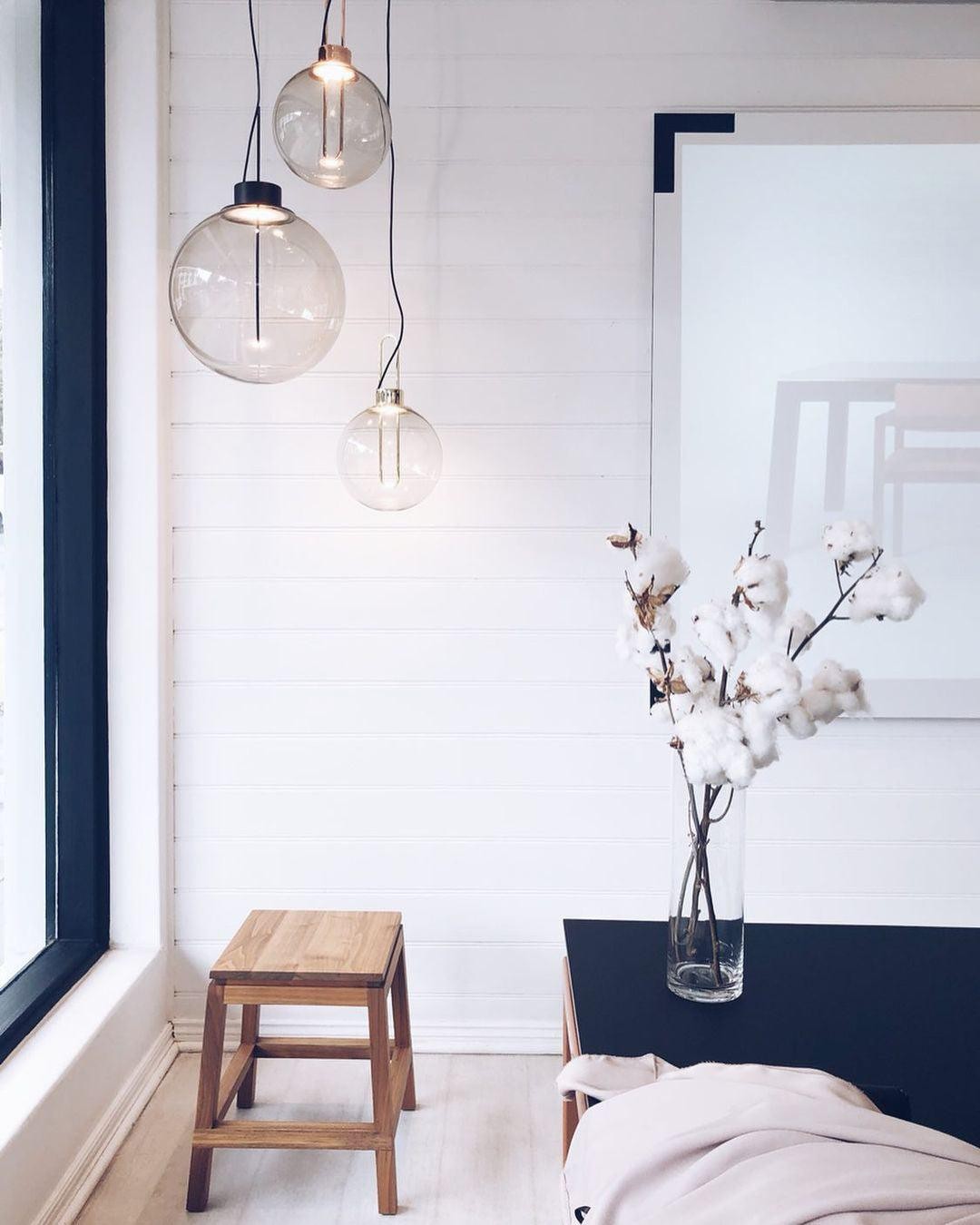 Hanglamp in bolvorm van helder glas HL651